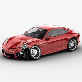 Crushed Porsche 911 Carrera